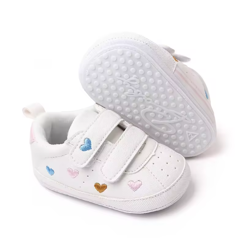 Tilly Soft Sole Shoes - Colourful Hearts