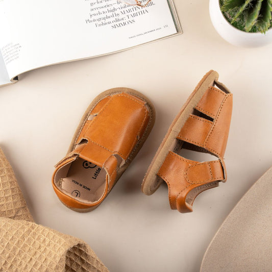 Archie Soft Sole Sandals - Tan