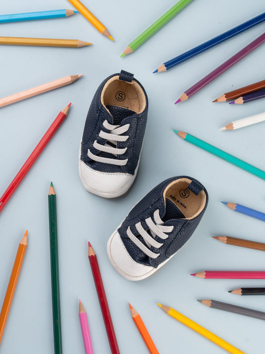 Riley Soft Sole Shoes - Navy