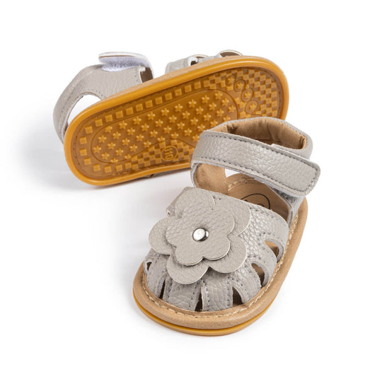 Anara Soft Sole Sandals - Grey