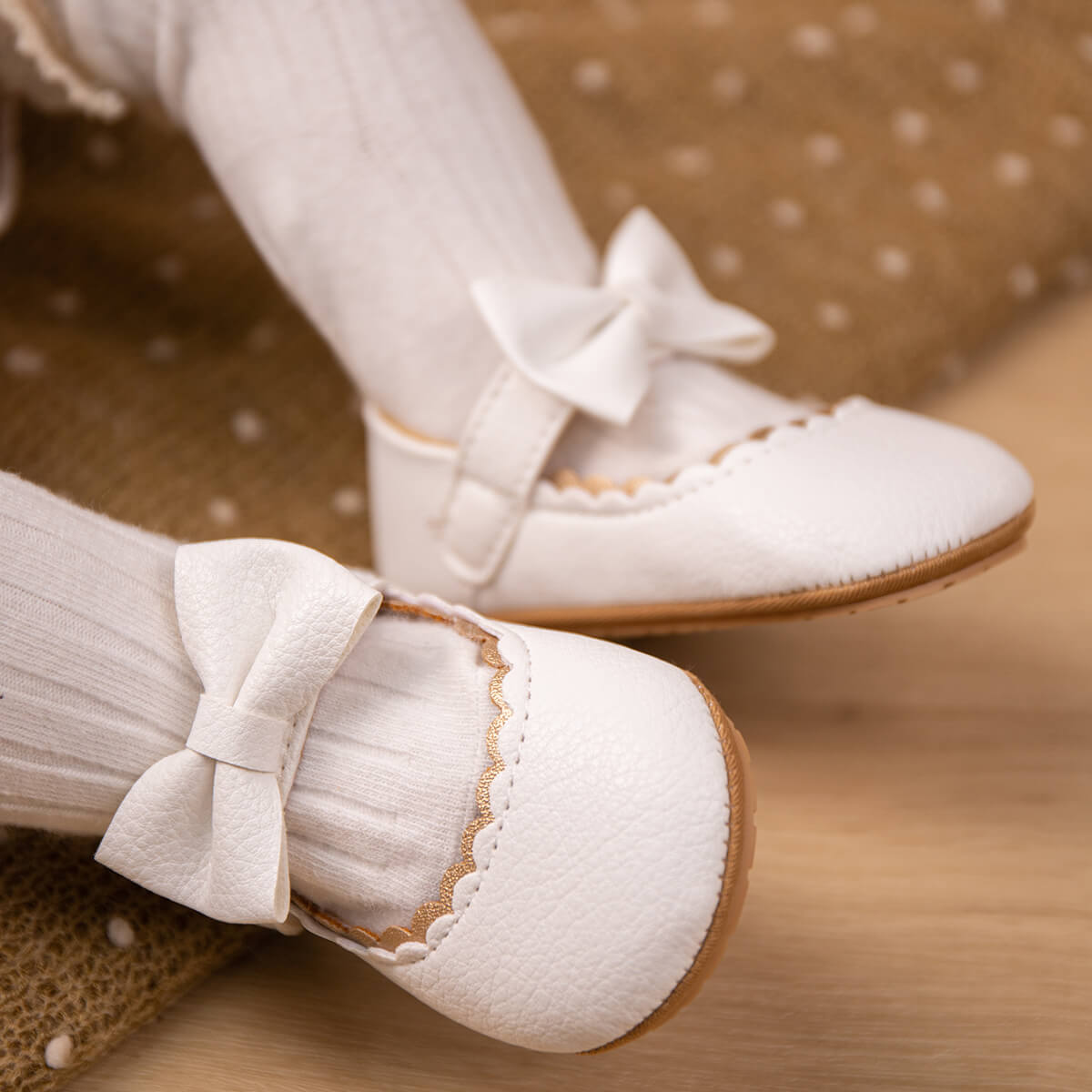 Amayra Soft Sole Shoes - White