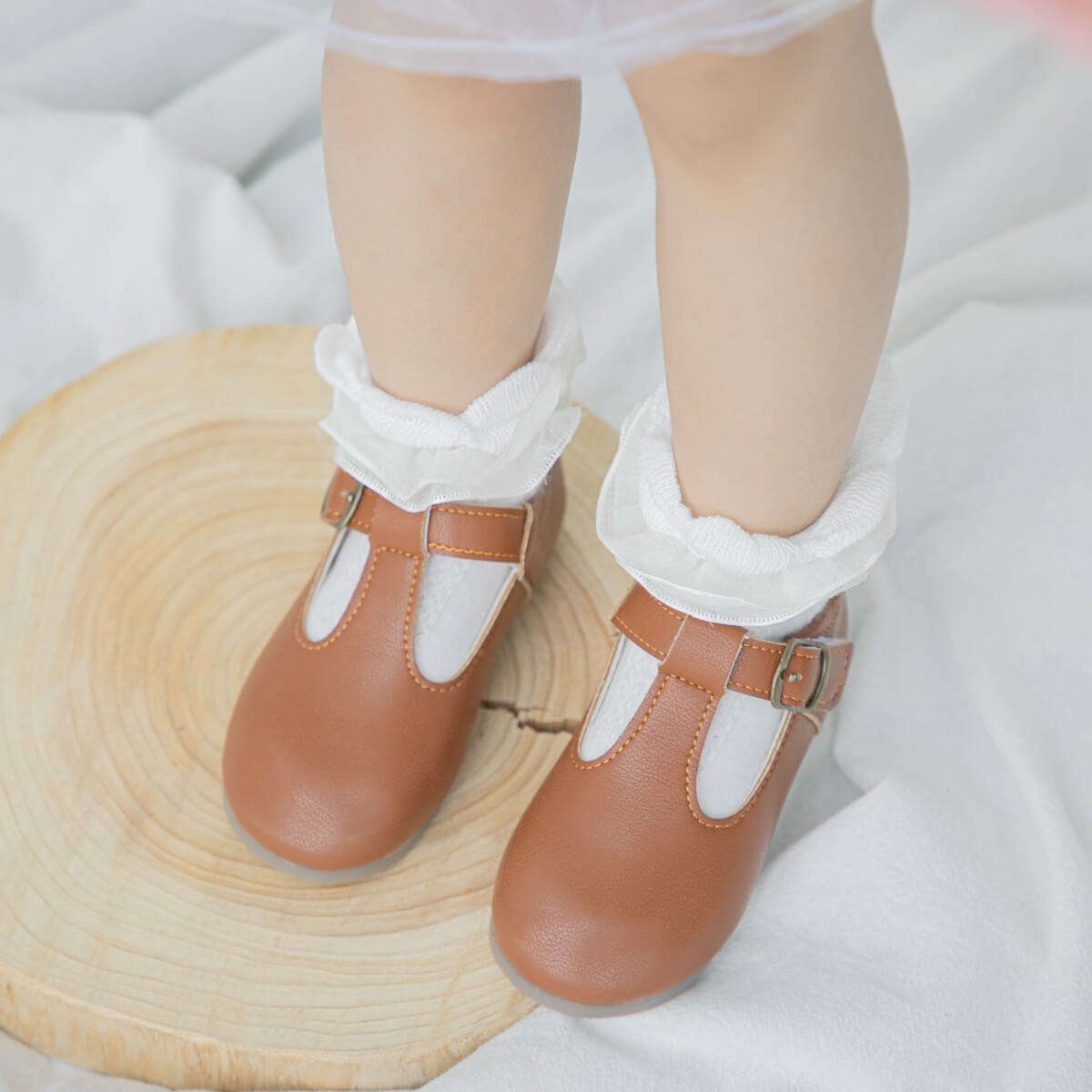 Asher 1st Walker Baby Shoes - Tan
