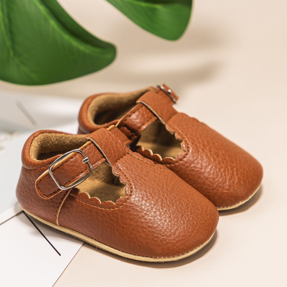Olivia Soft Sole Shoes - Tan