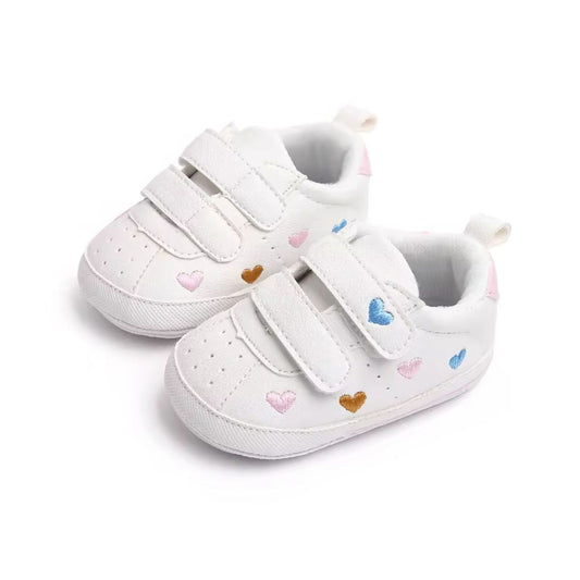 Tilly Soft Sole Shoes - Colourful Hearts