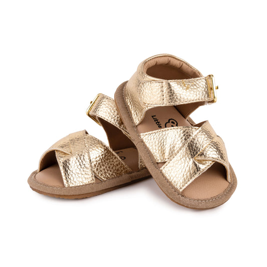 Georgia Soft Sole Sandals - Gold