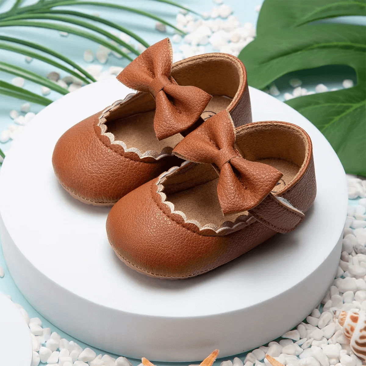 Amayra Soft Sole Shoes - Tan