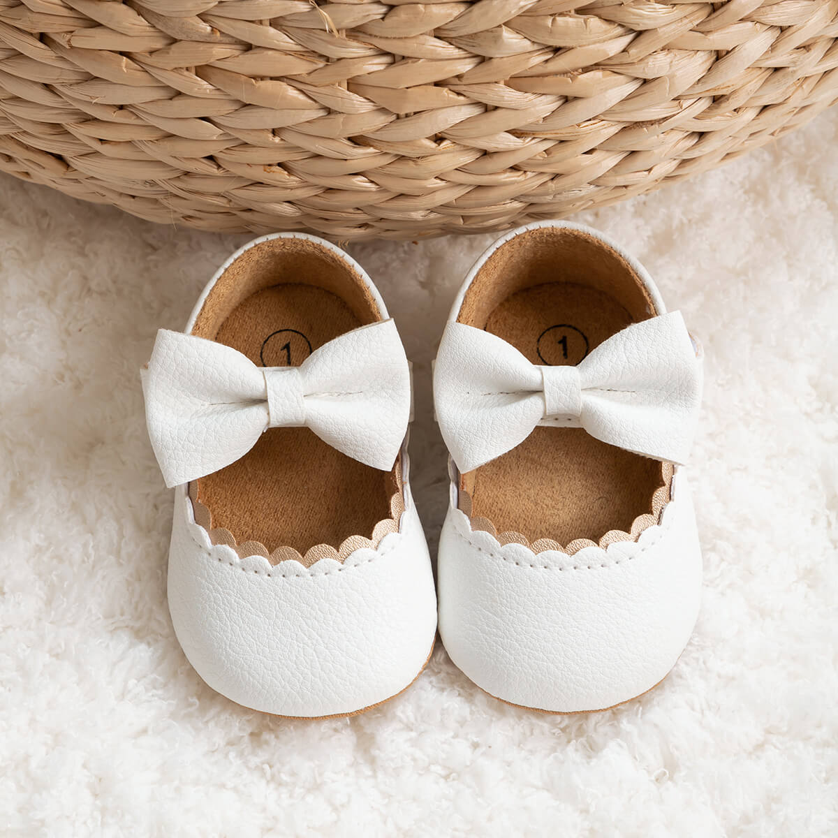 Amayra Soft Sole Shoes - White